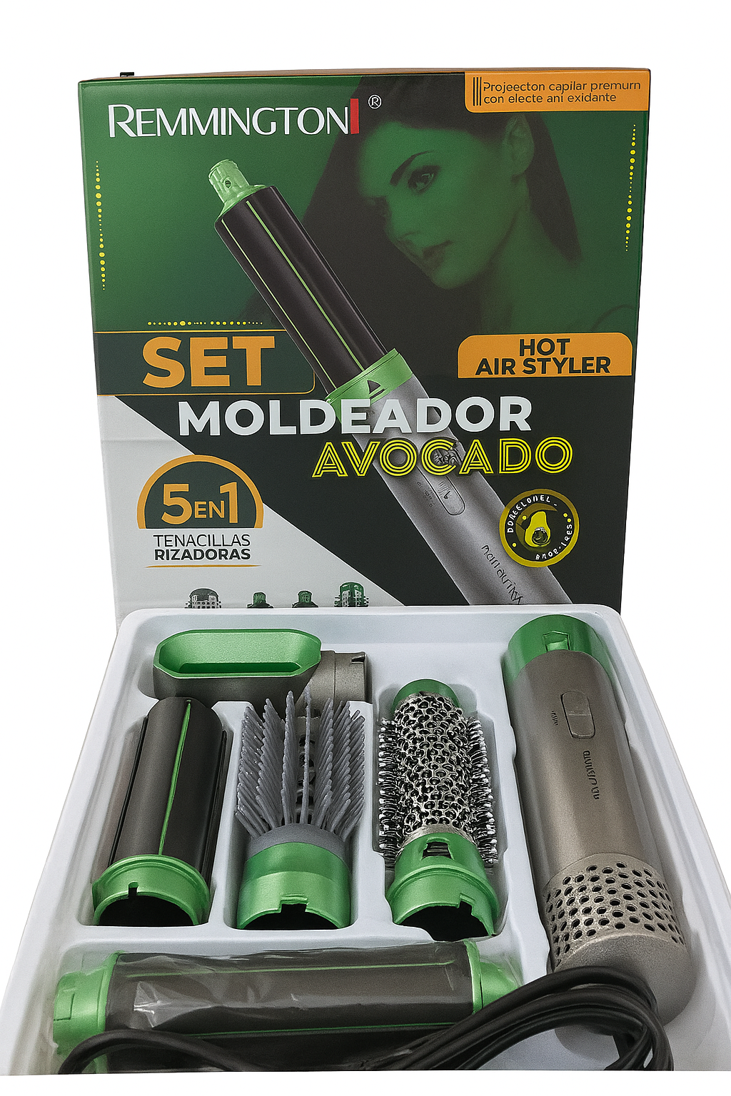 Secador Cepillo Eléctrico 5+1 Aguacate N