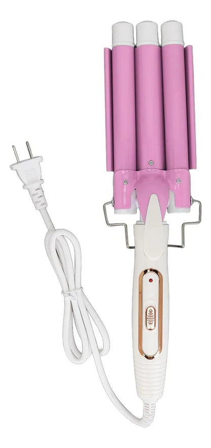 Onduladora de cabello 3 tubos