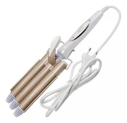 Onduladora de cabello 3 tubos